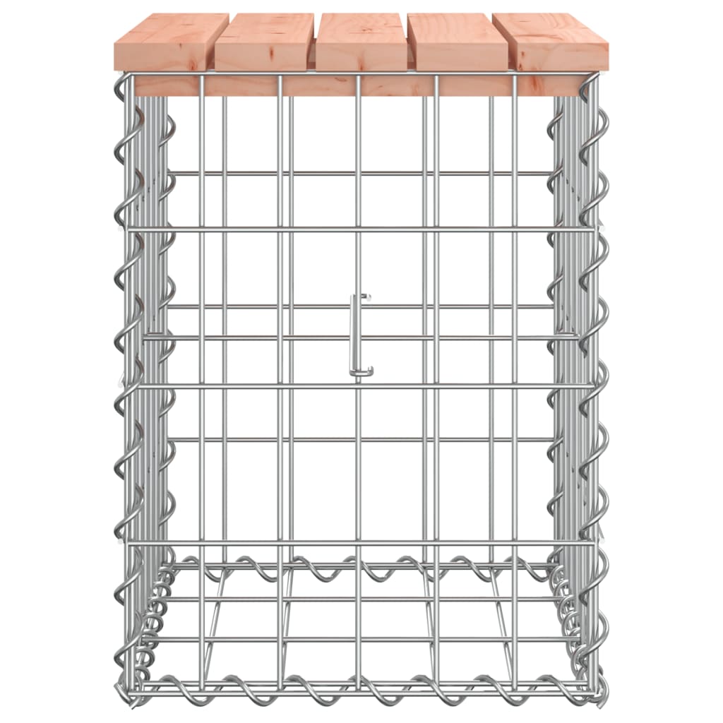vidaXL Πάγκος Κήπου Συρματοκιβώτιο 33 x 31 x 42 εκ. Μασίφ Ψευδοτσούγκα