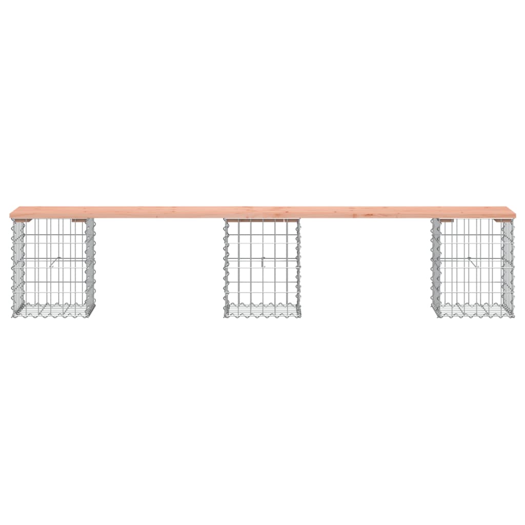 vidaXL Πάγκος Κήπου Συρματοκιβώτιο 203x31x42 εκ. Μασίφ Ψευδοτσούγκα