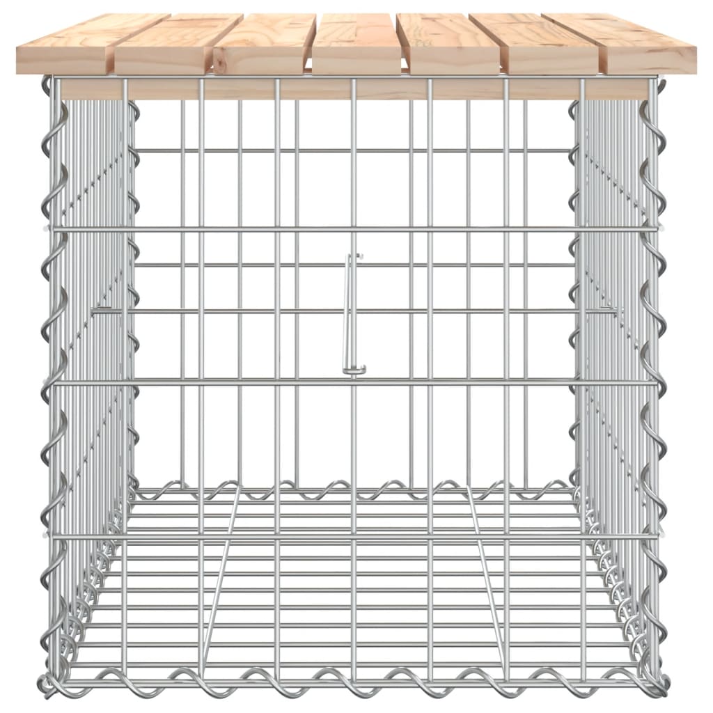 vidaXL Παγκάκι Κήπου Συρματοκιβώτιο 63x44x42 εκ. από Μασίφ Ξύλο Πεύκου