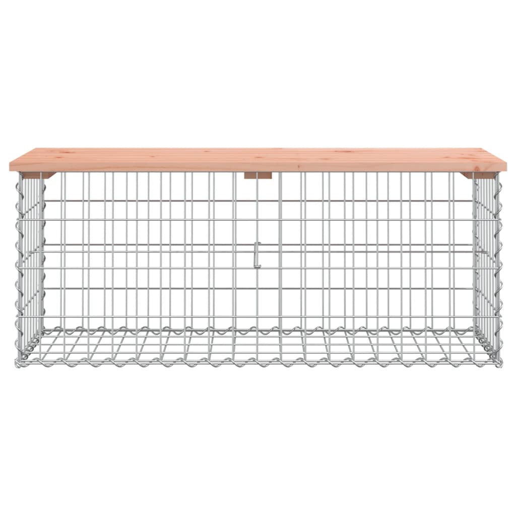 vidaXL Πάγκος Κήπου Συρματοκιβώτιο 103x44x42 εκ. Μασίφ Ψευδοτσούγκα