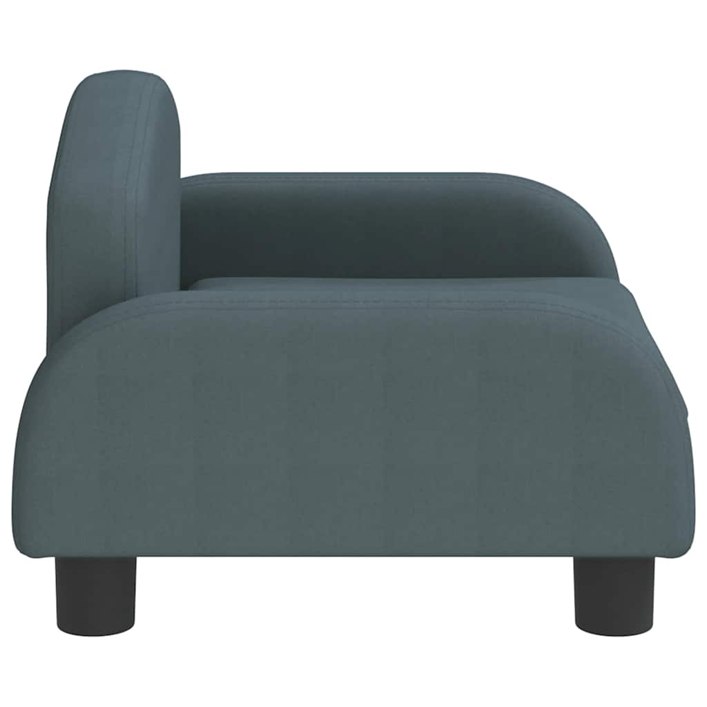 vidaXL Καναπές Παιδικός Σκούρο Γκρι 50x40x30 εκ. από Ύφασμα