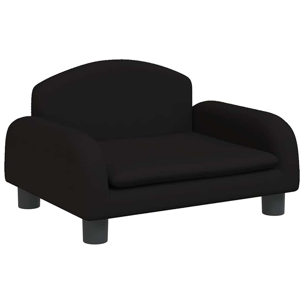 vidaXL Καναπές Παιδικός Μαύρο 50x40x30 εκ. από Ύφασμα