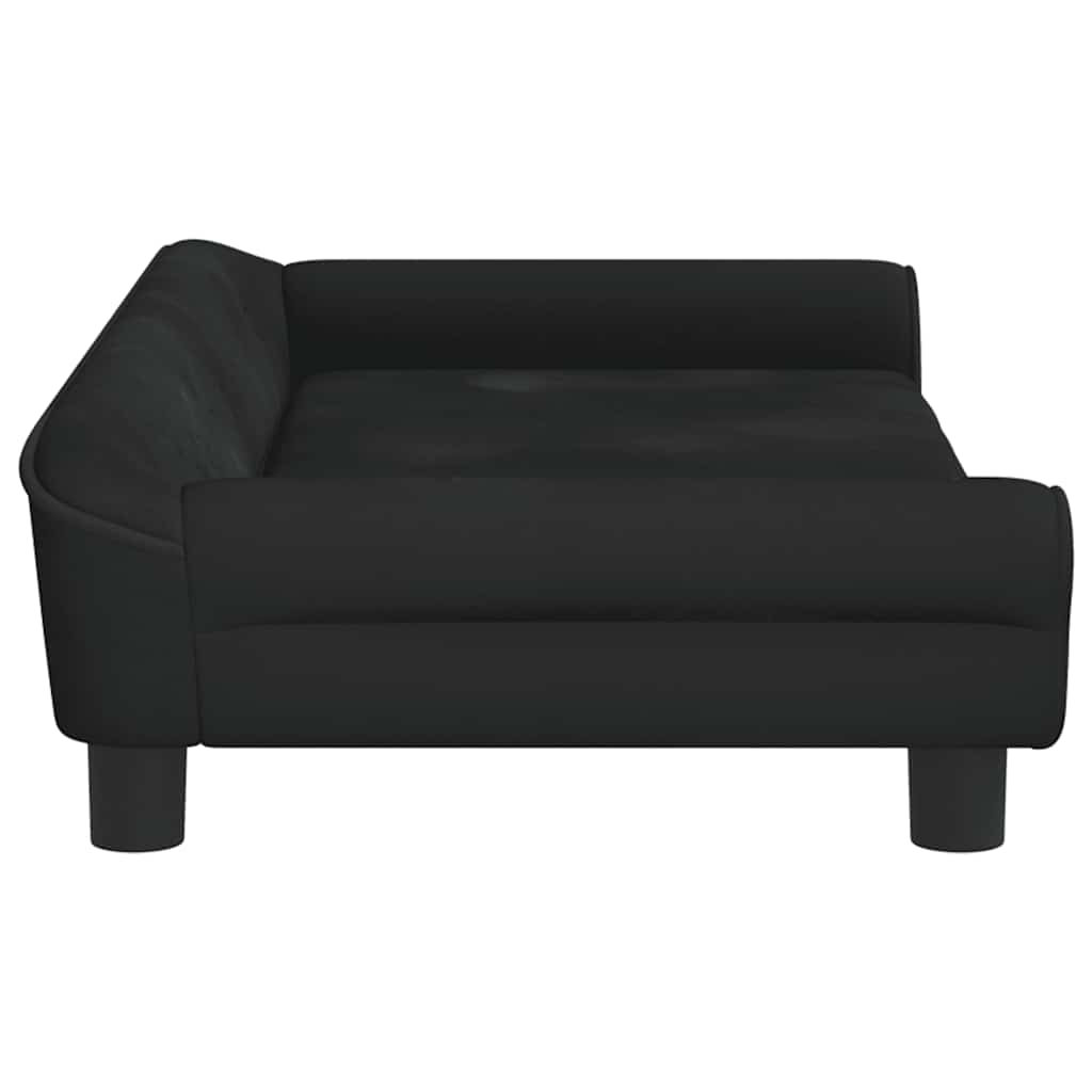 vidaXL Καναπές Παιδικός Μαύρος 100 x 50 x 26 εκ. από Βελούδο