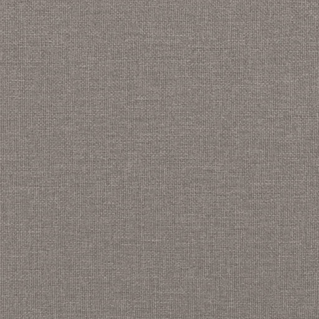 vidaXL Καναπές Κρεβάτι με Στρώμα Taupe 80 x 200 εκ. Υφασμάτινο