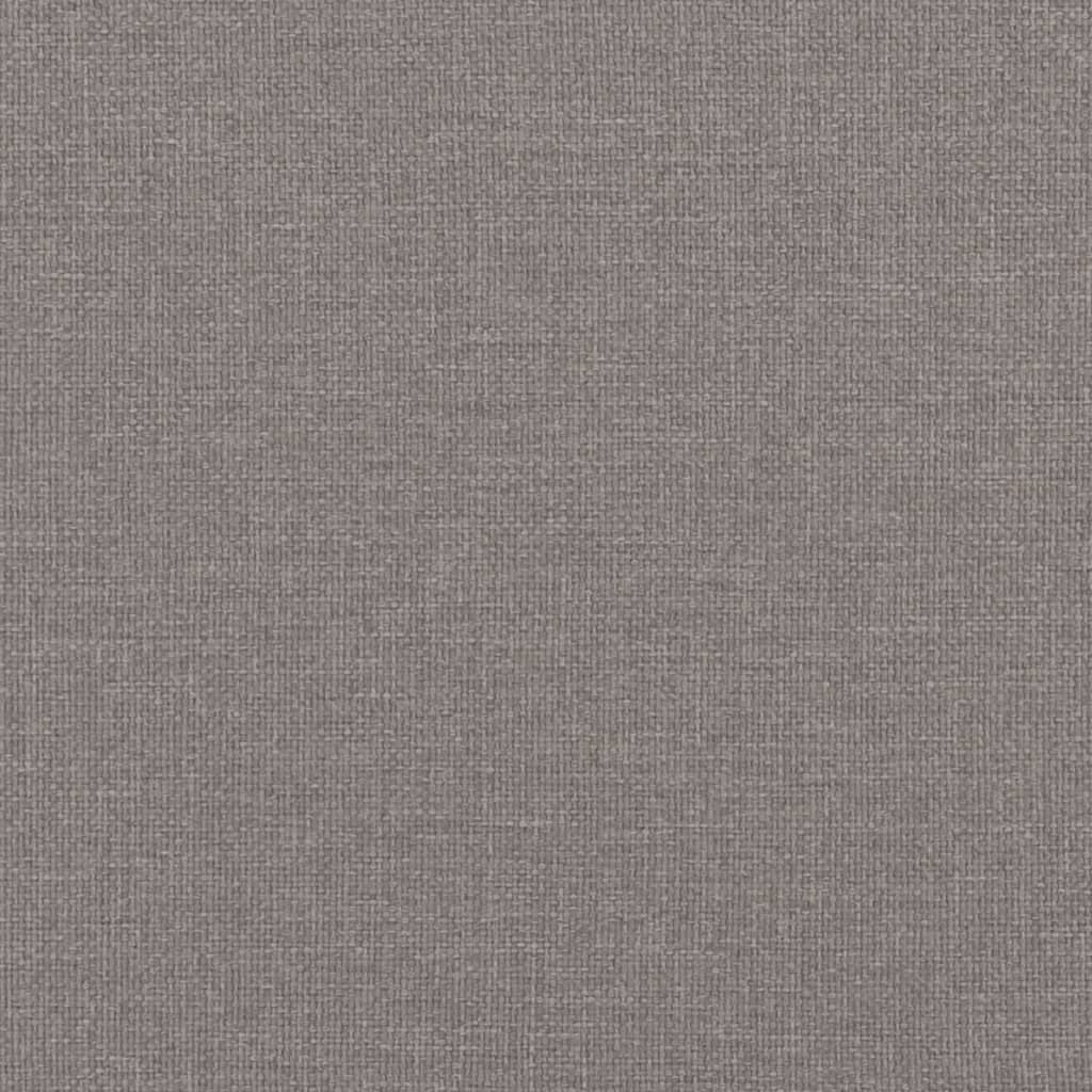 vidaXL Καναπές Κρεβάτι Συρόμενος Taupe 90x200 εκ. Ύφασμα Στρώματα