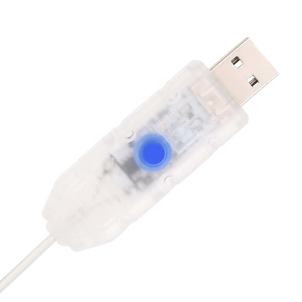 vidaXL Χριστουγεννιάτικο Δέντρο Τεχνητό Pop-up Λευκό 50 LED 120 εκ.