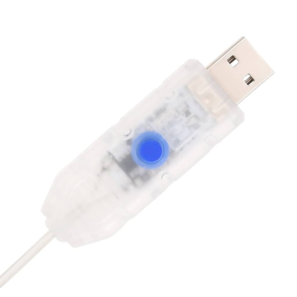 vidaXL Χριστουγεννιάτικο Δέντρο Τεχνητό Pop-up με Χιόνι 200 LED 210εκ.