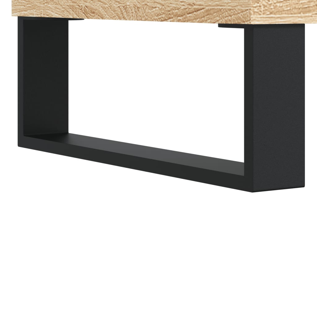 vidaXL Μπουφές Sonoma δρυς 34,5 x 34 x 180 εκ. από Επεξεργασμένο Ξύλο