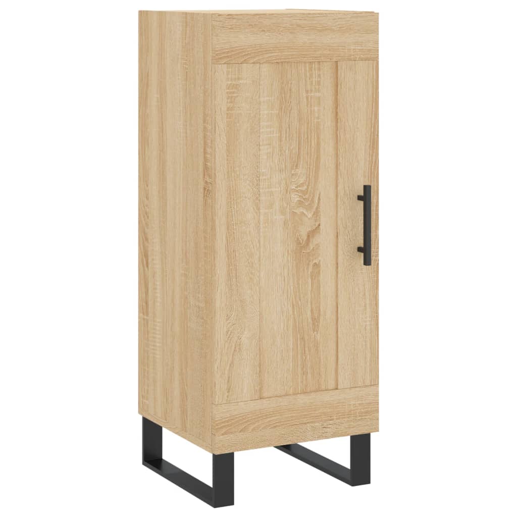 vidaXL Μπουφές Sonoma δρυς 34,5 x 34 x 180 εκ. από Επεξεργασμένο Ξύλο