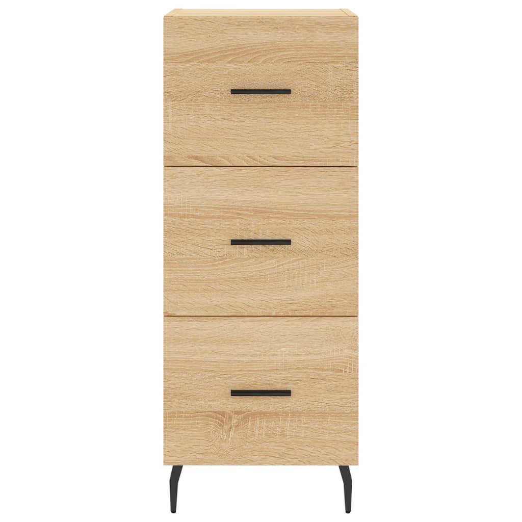 vidaXL Μπουφές Sonoma δρυς 34,5 x 34 x 180 εκ. από Επεξεργασμένο Ξύλο