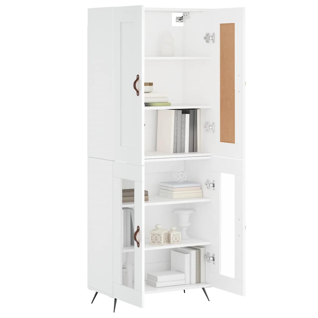vidaXL Ντουλάπι Λευκό 69,5x34x180 εκ. από Επεξεργασμένο Ξύλο