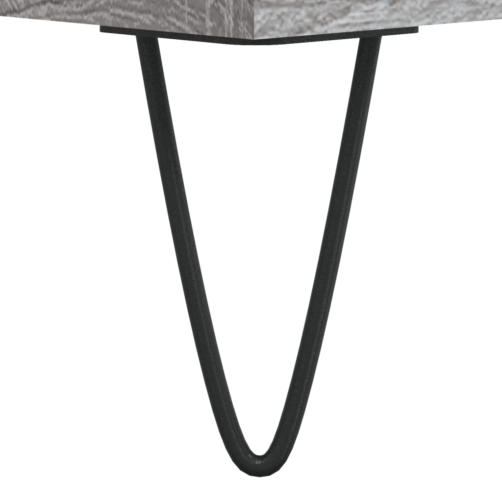vidaXL Ντουλάπι Γκρι Sonoma 69,5 x 34 x 180 εκ. Επεξεργασμένο Ξύλο