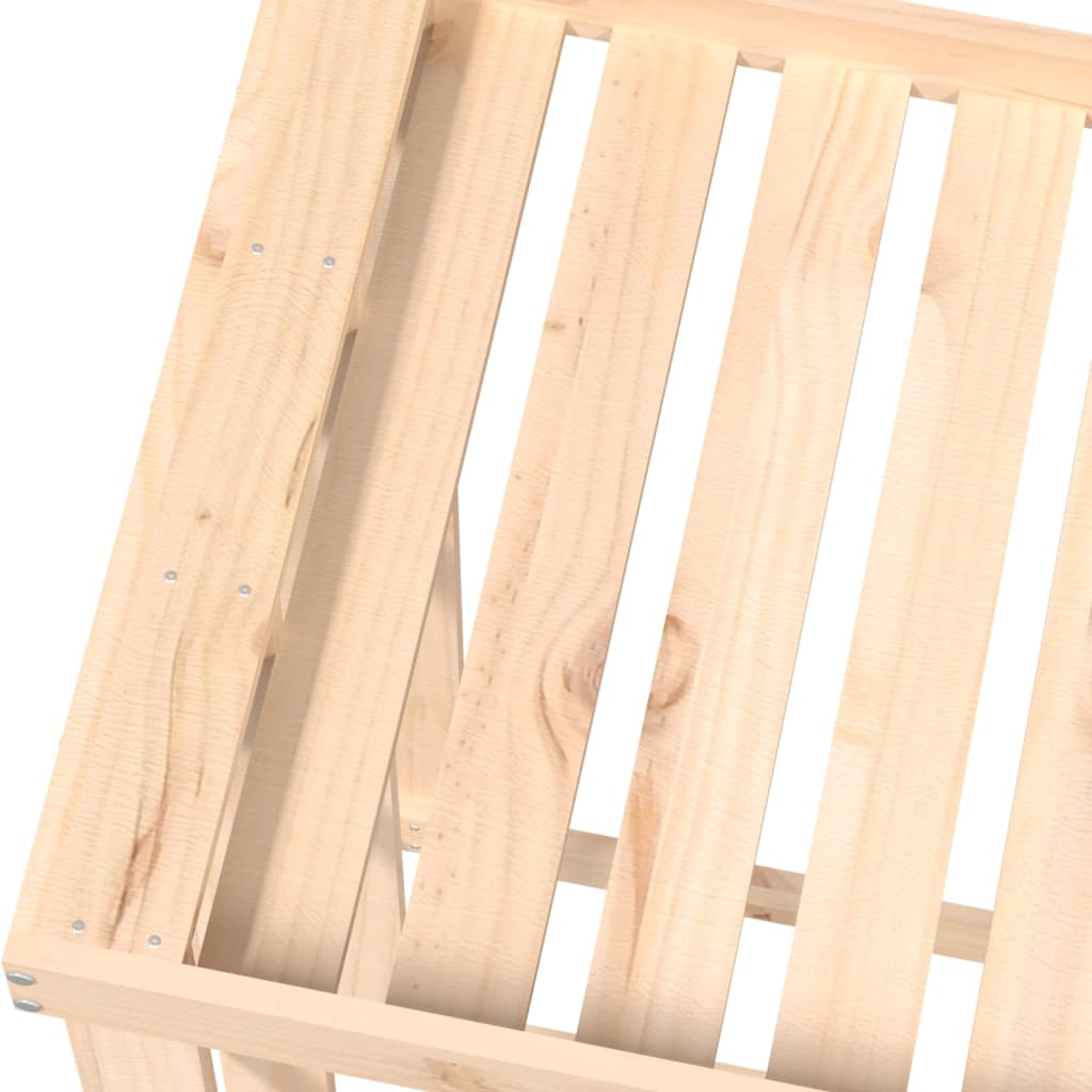 vidaXL Ξυλοθήκη Εξ. Χώρου 108 x 52 x 106 εκ. από Μασίφ Ξύλο Πεύκου