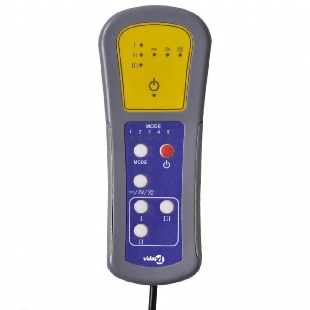 vidaXL Πολυθρόνα Μασάζ Ηλεκτρική Γκρι από Συνθετικό Δέρμα