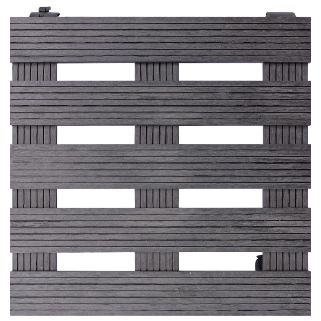 vidaXL Βάσεις για Γλάστρες με Ρόδες 4 τεμ. Γκρι 30x30x7,5 εκ. από WPC