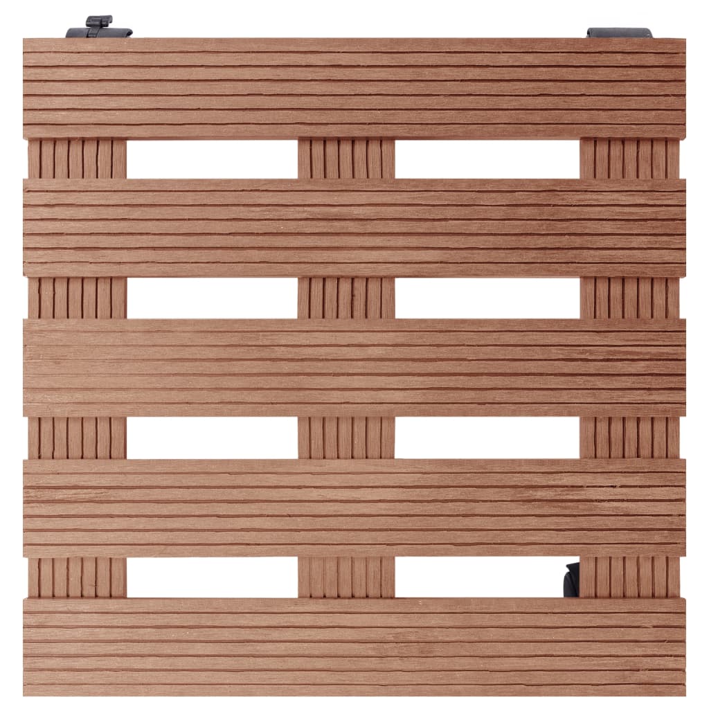 vidaXL Βάσεις για Γλάστρες με Ρόδες 4 τεμ. Καφέ 30x30x7,5 εκ. από WPC