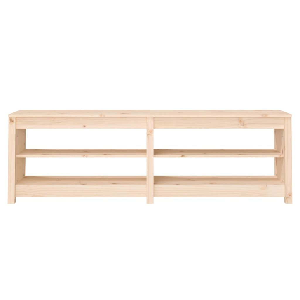 vidaXL Παπουτσοθήκη 160 x 36,5 x 50 εκ. από Μασίφ Ξύλο Πεύκου