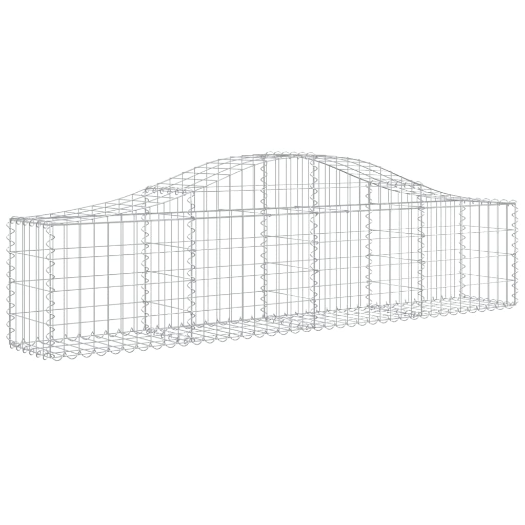 vidaXL Συρματοκιβώτια Τοξωτά 9 τεμ. 200x30x40/60 εκ. Γαλβαν. Ατσάλι