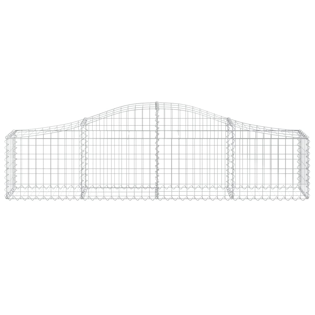 vidaXL Συρματοκιβώτια Τοξωτά 10 τεμ. 200x30x40/60 εκ. Γαλβαν. Ατσάλι