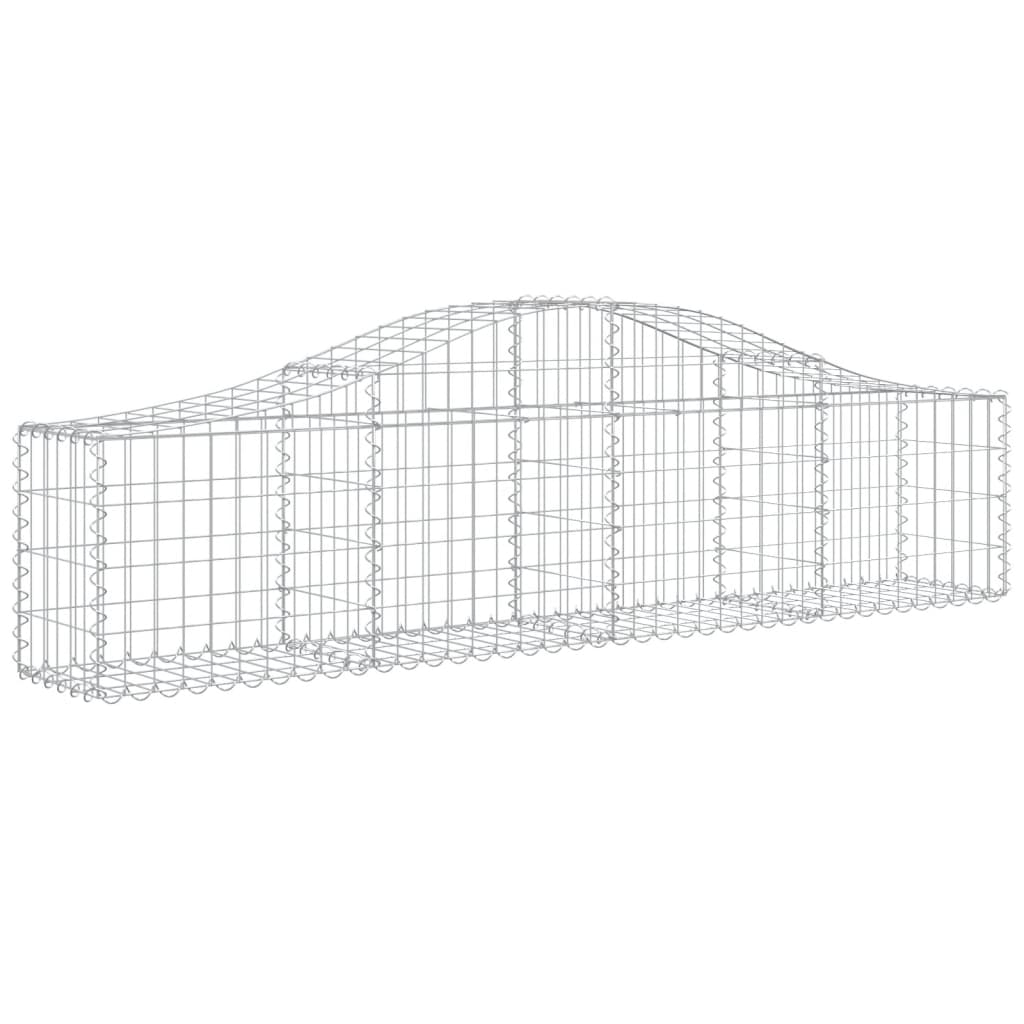 vidaXL Συρματοκιβώτια Τοξωτά 11 τεμ. 200x30x40/60 εκ. Γαλβαν. Ατσάλι