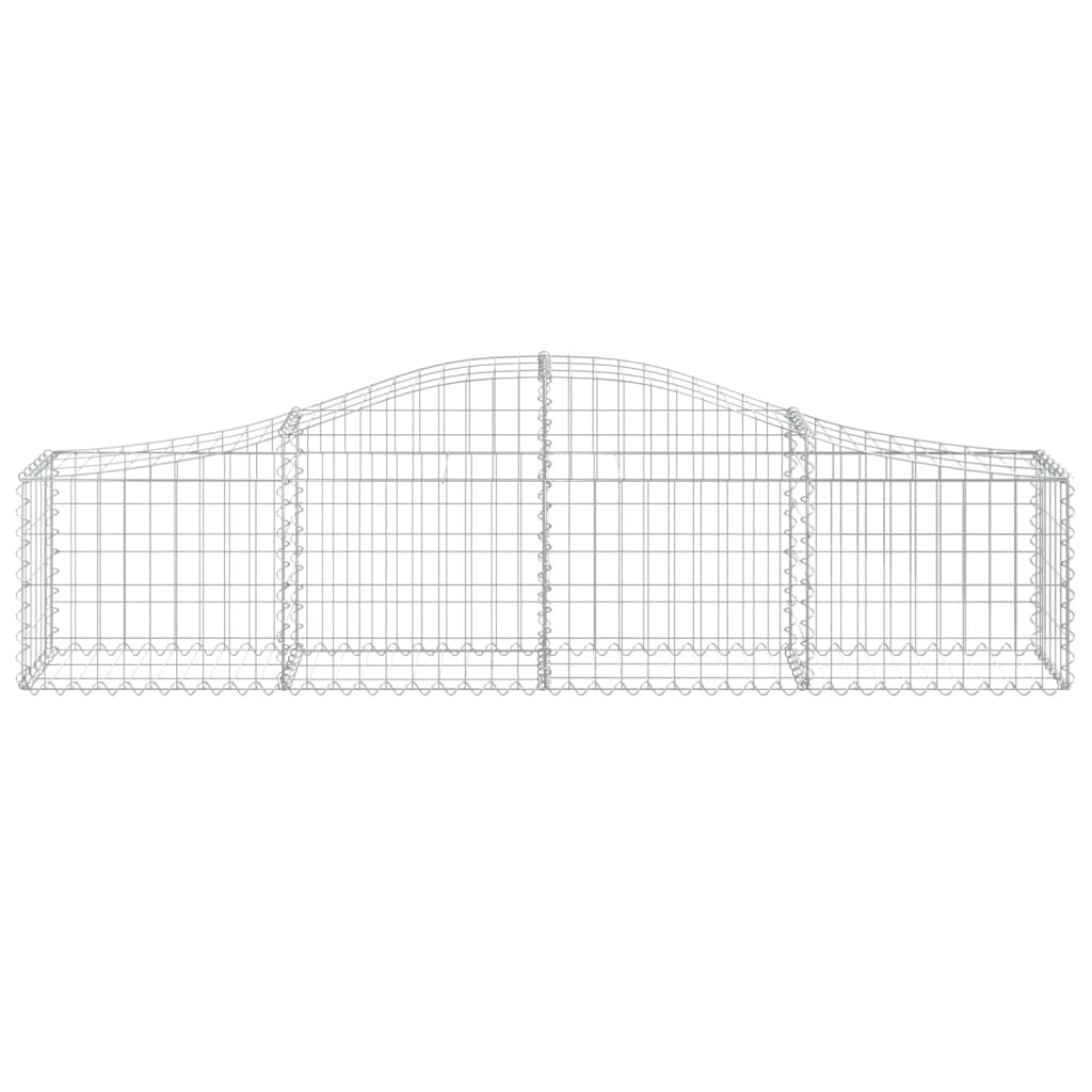 vidaXL Συρματοκιβώτια Τοξωτά 11 τεμ. 200x30x40/60 εκ. Γαλβαν. Ατσάλι