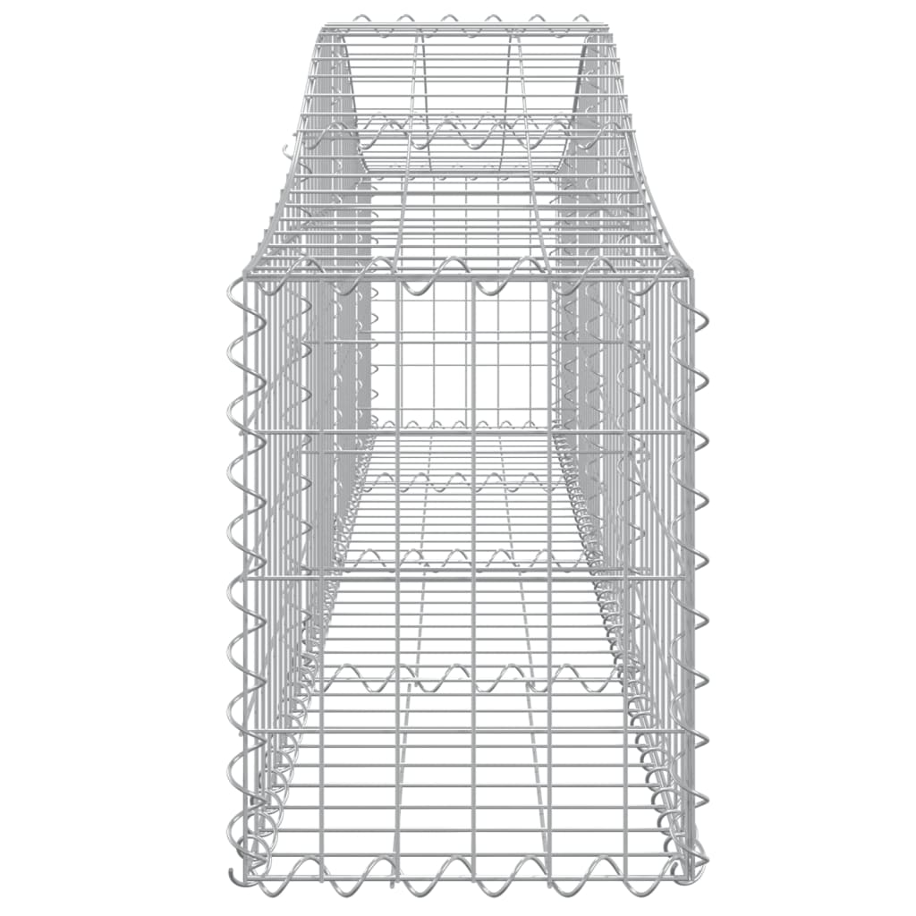 vidaXL Συρματοκιβώτια Τοξωτά 12 τεμ. 200x30x40/60 εκ. Γαλβαν. Ατσάλι