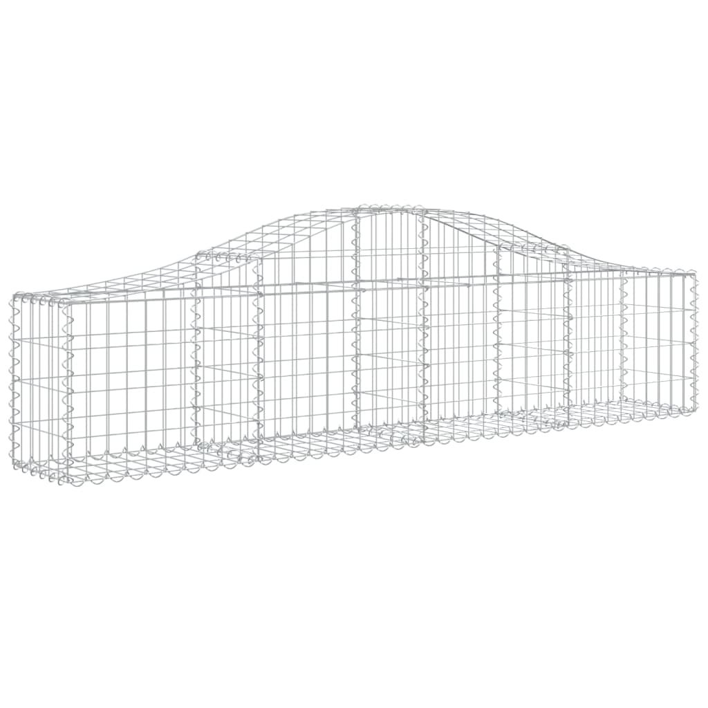 vidaXL Συρματοκιβώτια Τοξωτά 13 τεμ. 200x30x40/60 εκ. Γαλβαν. Ατσάλι