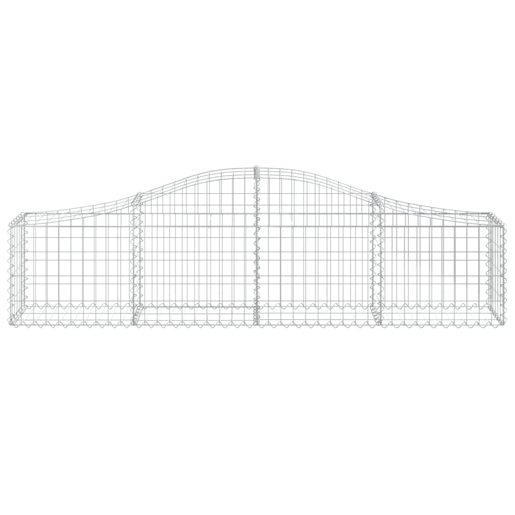 vidaXL Συρματοκιβώτια Τοξωτά 18 τεμ. 200x30x40/60 εκ. Γαλβαν. Ατσάλι