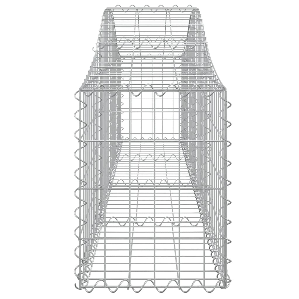 vidaXL Συρματοκιβώτια Τοξωτά 18 τεμ. 200x30x40/60 εκ. Γαλβαν. Ατσάλι