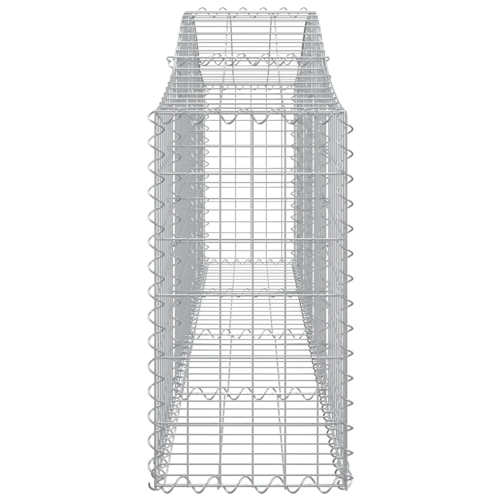 vidaXL Συρματοκιβώτια Τοξωτά 8 τεμ. 200x30x60/80 εκ. Γαλβαν. Ατσάλι
