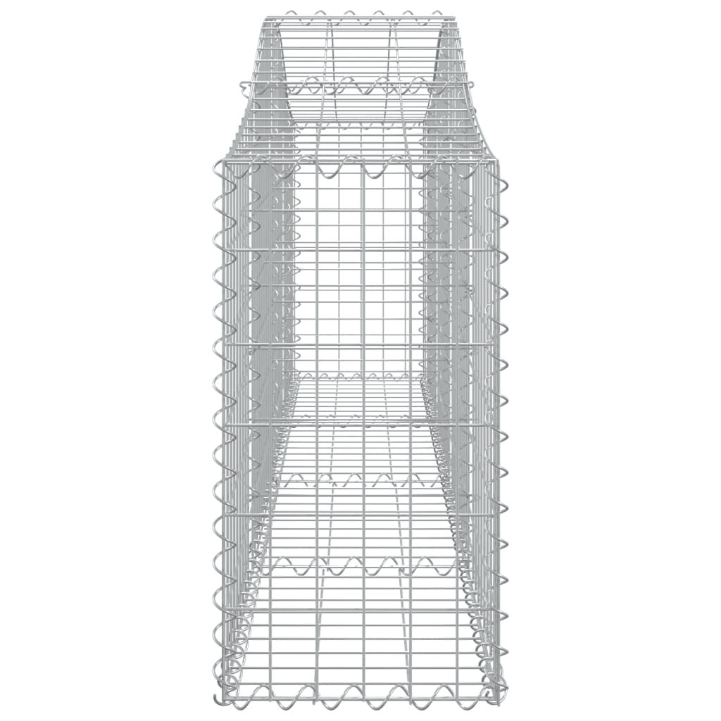 vidaXL Συρματοκιβώτια Τοξωτά 10 τεμ. 200x30x60/80 εκ. Γαλβαν. Ατσάλι