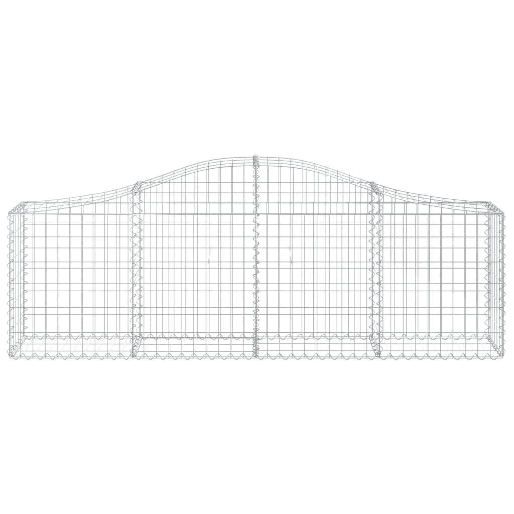 vidaXL Συρματοκιβώτια Τοξωτά 11 τεμ. 200x30x60/80 εκ. Γαλβαν. Ατσάλι