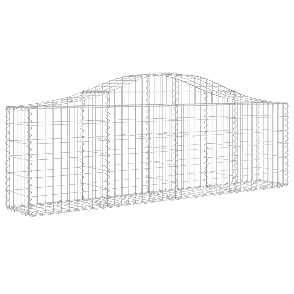 vidaXL Συρματοκιβώτια Τοξωτά 13 τεμ. 200x30x60/80 εκ. Γαλβαν. Ατσάλι