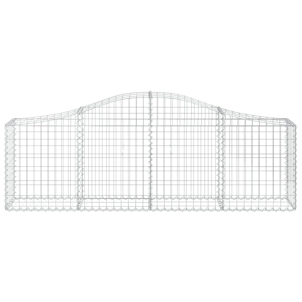 vidaXL Συρματοκιβώτια Τοξωτά 13 τεμ. 200x30x60/80 εκ. Γαλβαν. Ατσάλι