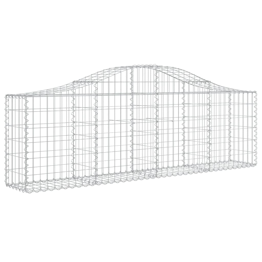 vidaXL Συρματοκιβώτια Τοξωτά 15 τεμ. 200x30x60/80 εκ. Γαλβαν. Ατσάλι