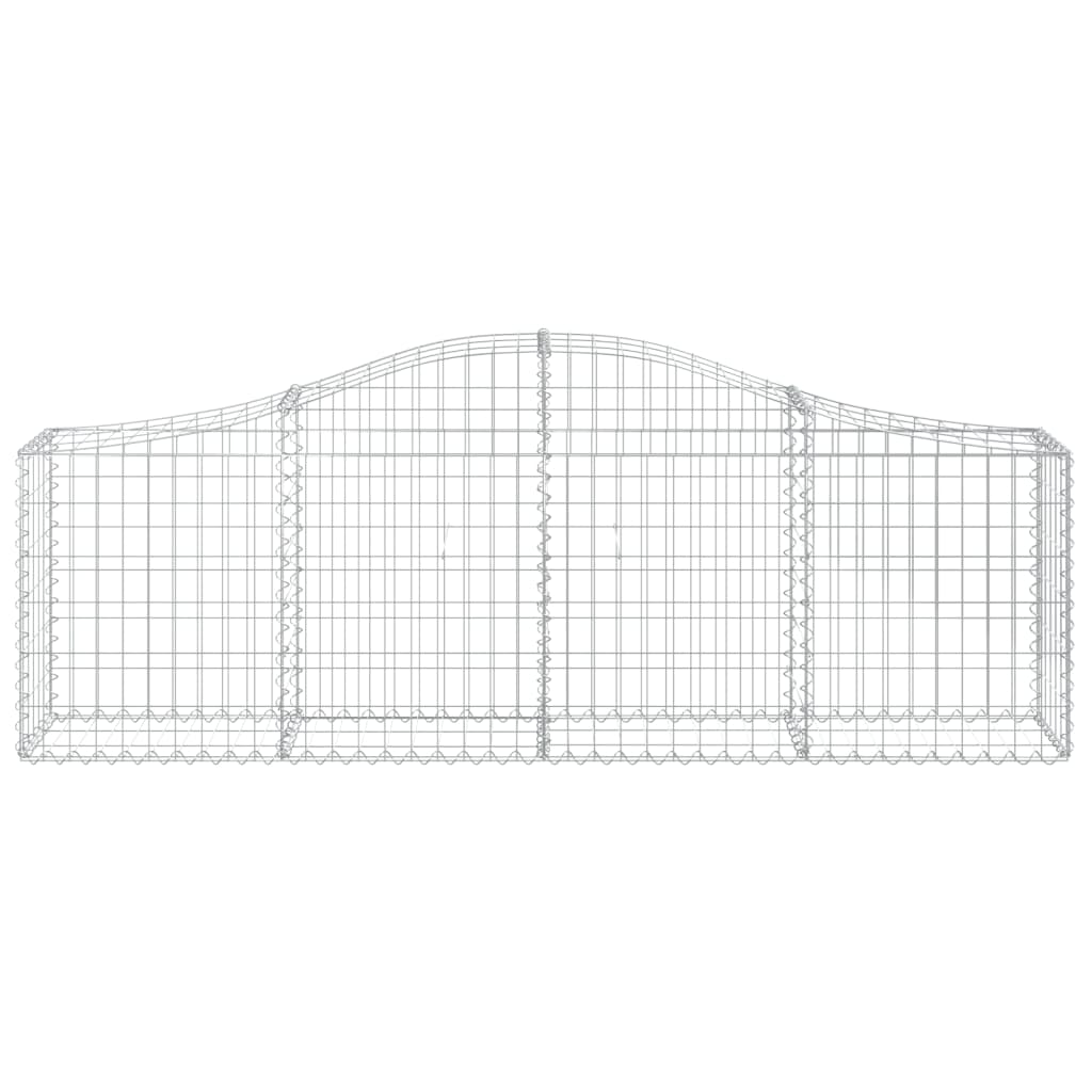 vidaXL Συρματοκιβώτια Τοξωτά 18 τεμ. 200x30x60/80 εκ. Γαλβαν. Ατσάλι