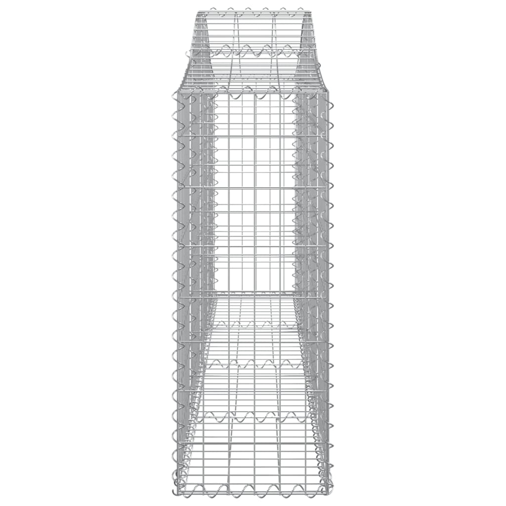 vidaXL Συρματοκιβώτια Τοξωτά 25 τεμ. 200x30x80/100 εκ. Γαλβαν. Ατσάλι