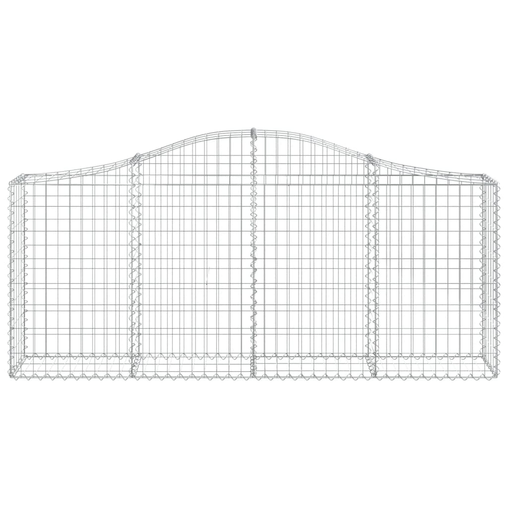 vidaXL Συρματοκιβώτια Τοξωτά 30 τεμ. 200x30x80/100 εκ. Γαλβαν. Ατσάλι