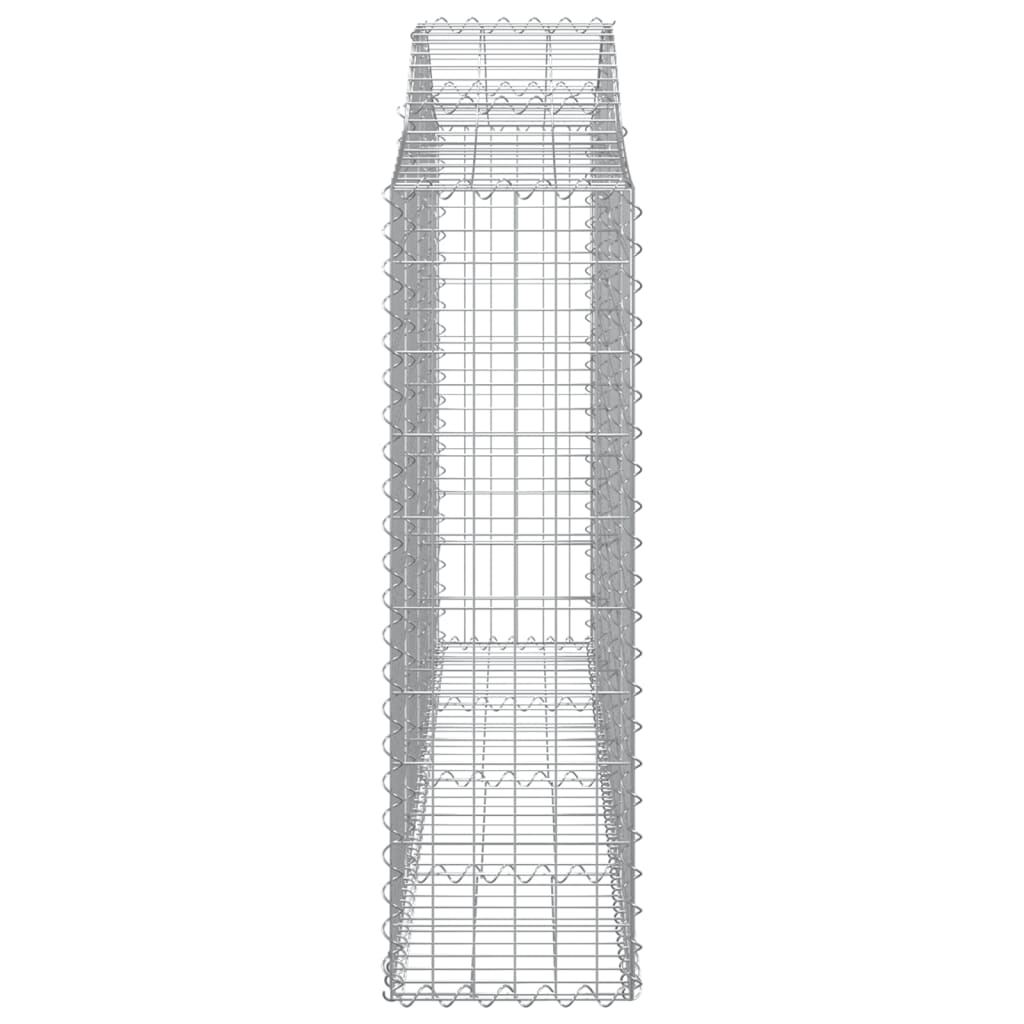 vidaXL Συρματοκιβώτια Τοξωτά 18 τεμ. 200x30x100/120 εκ. Γαλβαν. Ατσάλι