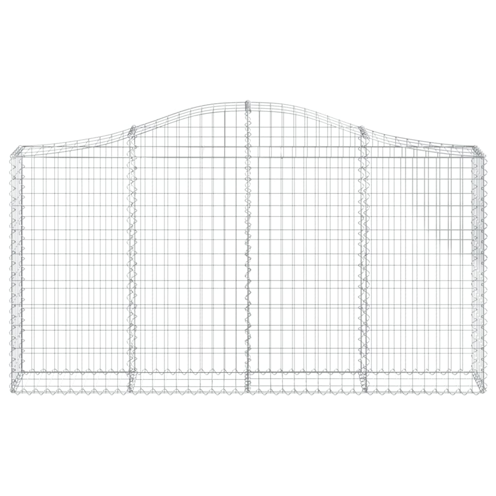 vidaXL Συρματοκιβώτια Τοξωτά 20 τεμ. 200x30x100/120 εκ. Γαλβαν. Ατσάλι