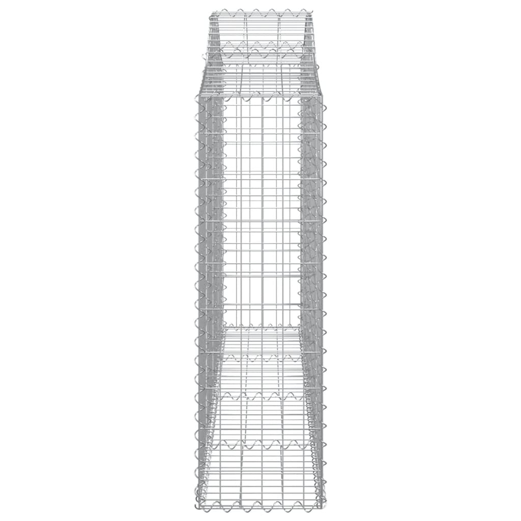 vidaXL Συρματοκιβώτια Τοξωτά 25 τεμ. 200x30x100/120 εκ. Γαλβαν. Ατσάλι