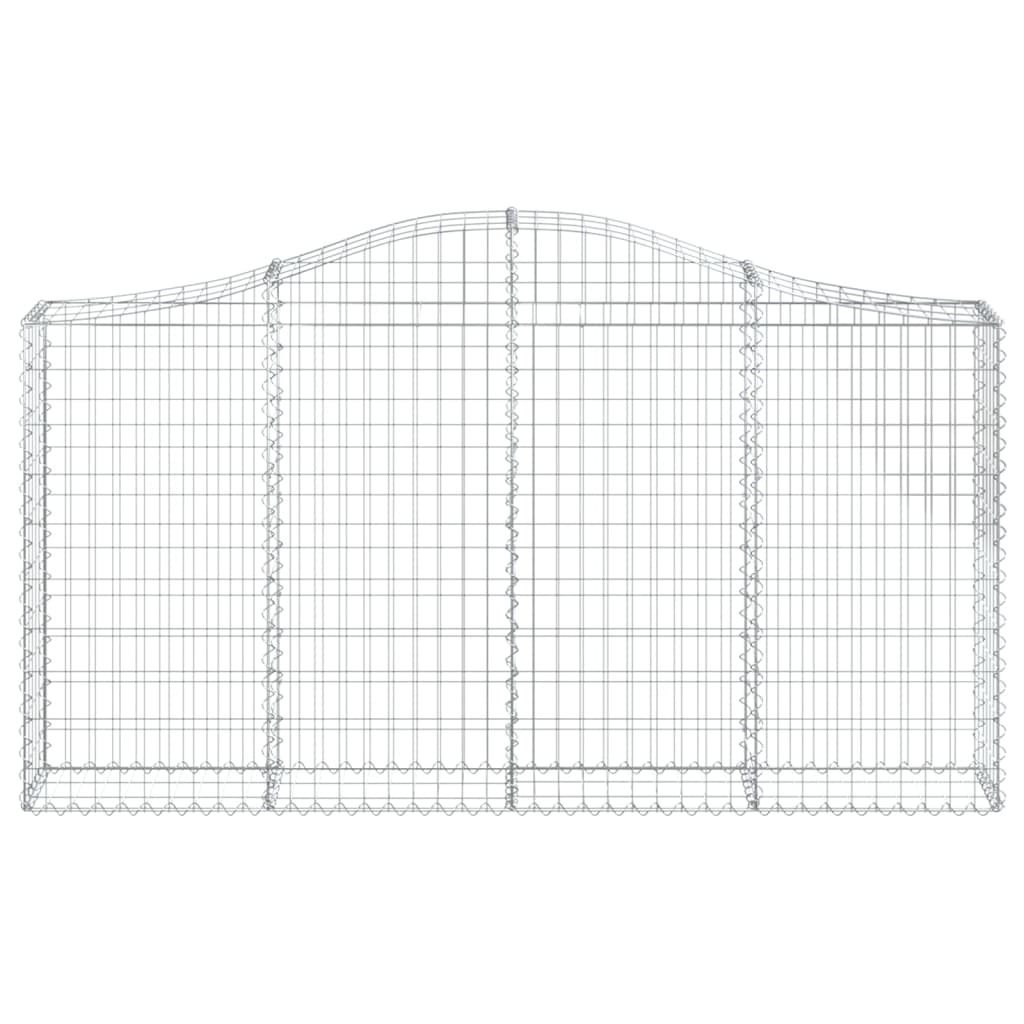vidaXL Συρματοκιβώτια Τοξωτά 40 τεμ. 200x30x100/120 εκ. Γαλβαν. Ατσάλι