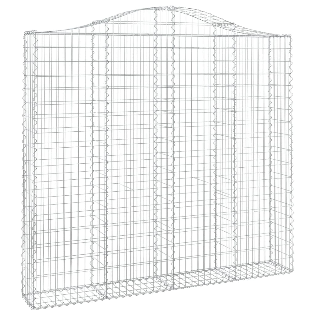 vidaXL Συρματοκιβώτια Τοξωτά 11 τεμ. 200x30x180/200 εκ. Γαλβαν. Ατσάλι