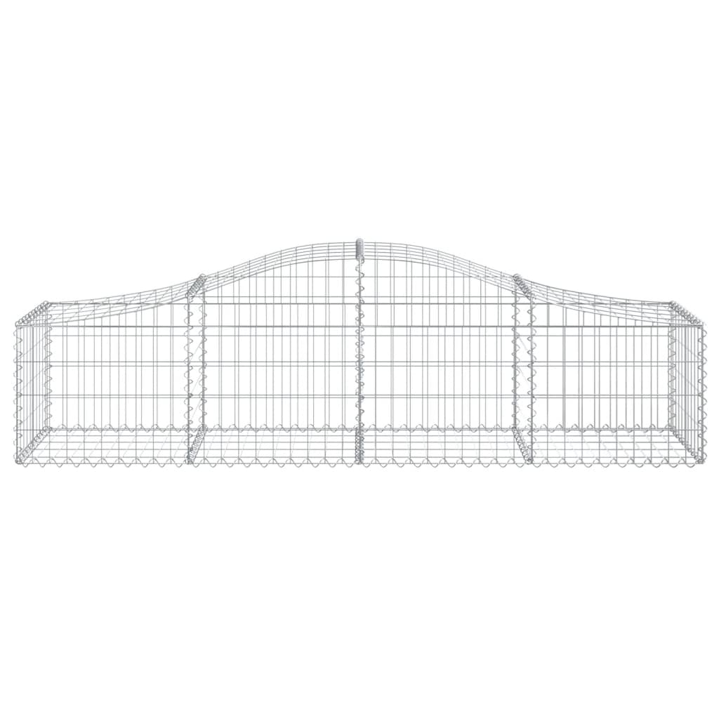 vidaXL Συρματοκιβώτια Τοξωτά 18 τεμ. 200x50x40/60 εκ. Γαλβαν. Ατσάλι