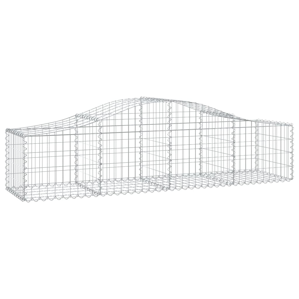 vidaXL Συρματοκιβώτια Τοξωτά 25 τεμ. 200x50x40/60 εκ. Γαλβαν. Ατσάλι