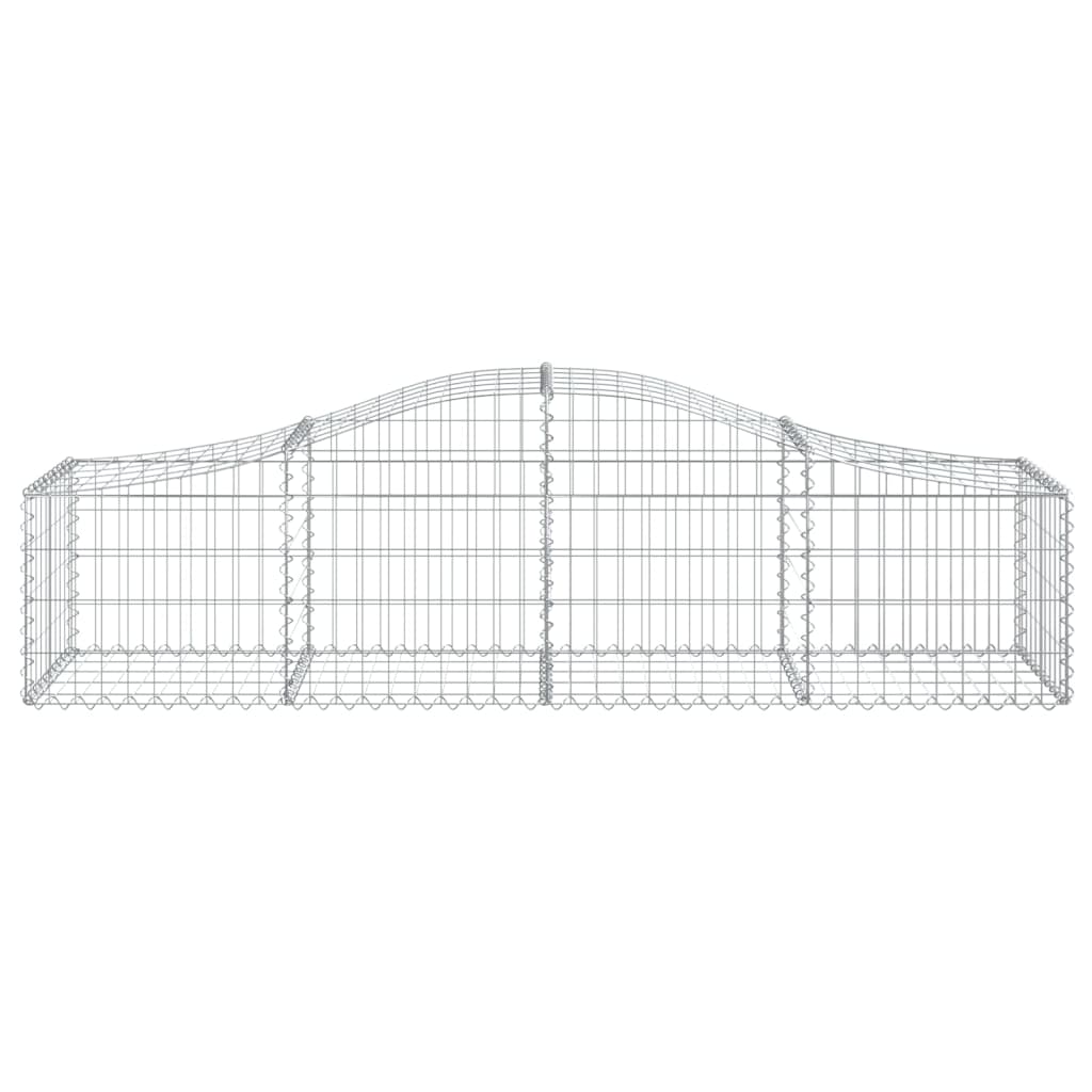 vidaXL Συρματοκιβώτια Τοξωτά 25 τεμ. 200x50x40/60 εκ. Γαλβαν. Ατσάλι