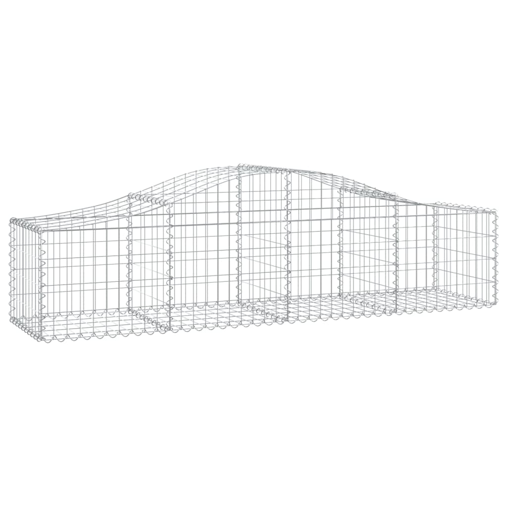vidaXL Συρματοκιβώτια Τοξωτά 50 τεμ. 200x50x40/60 εκ. Γαλβαν. Ατσάλι