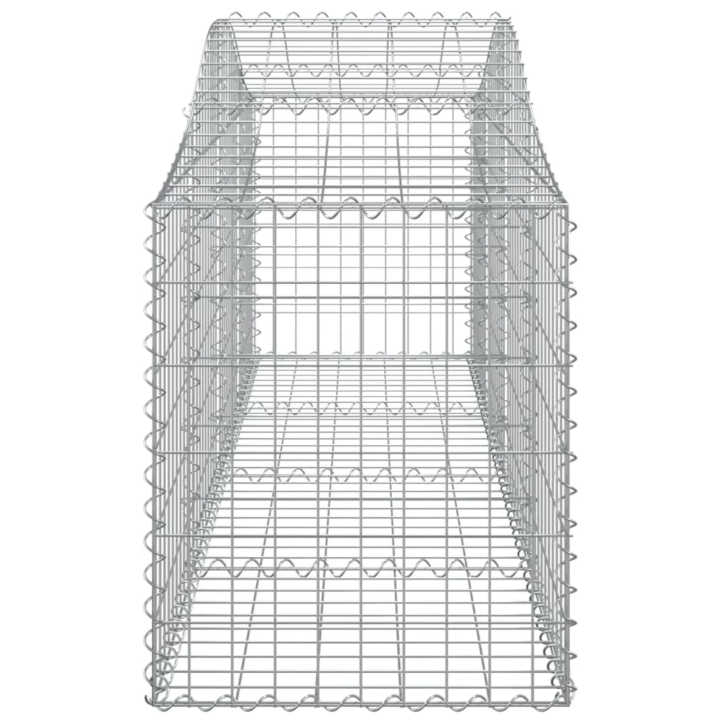 vidaXL Συρματοκιβώτια Τοξωτά 40 τεμ. 200x50x60/80 εκ. Γαλβαν. Ατσάλι