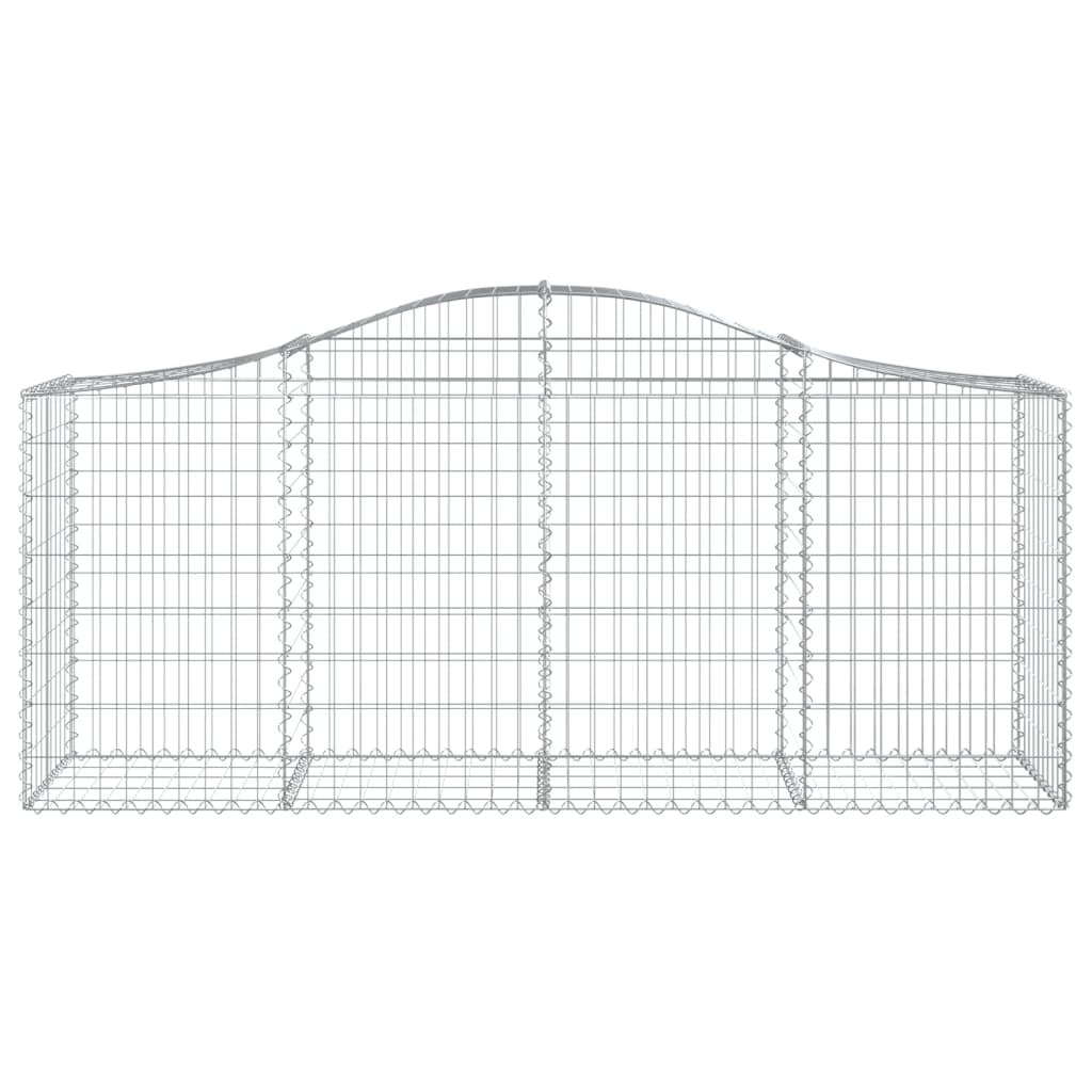 vidaXL Συρματοκιβώτια Τοξωτά 50 τεμ. 200x50x80/100 εκ. Γαλβαν. Ατσάλι