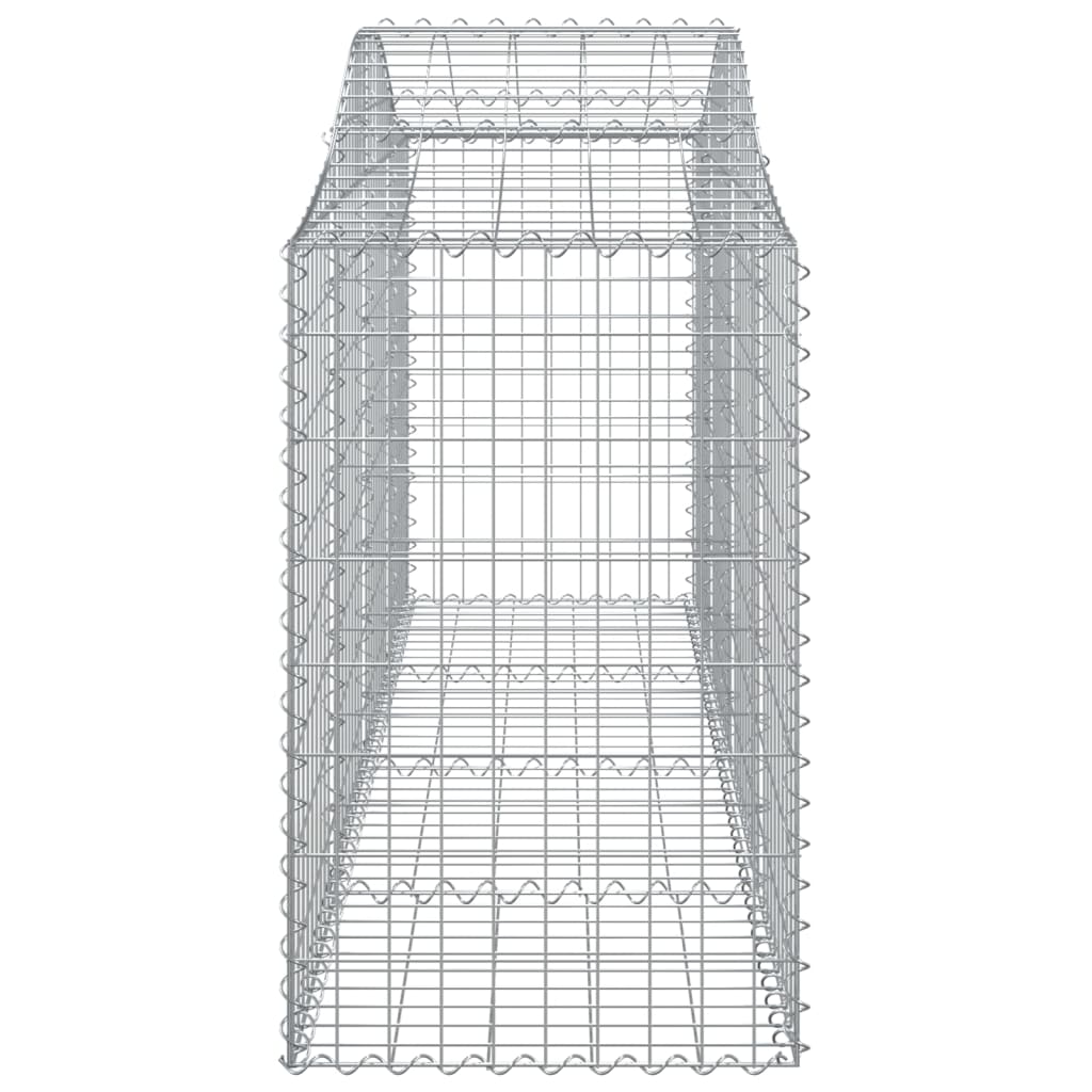 vidaXL Συρματοκιβώτια Τοξωτά 50 τεμ. 200x50x80/100 εκ. Γαλβαν. Ατσάλι
